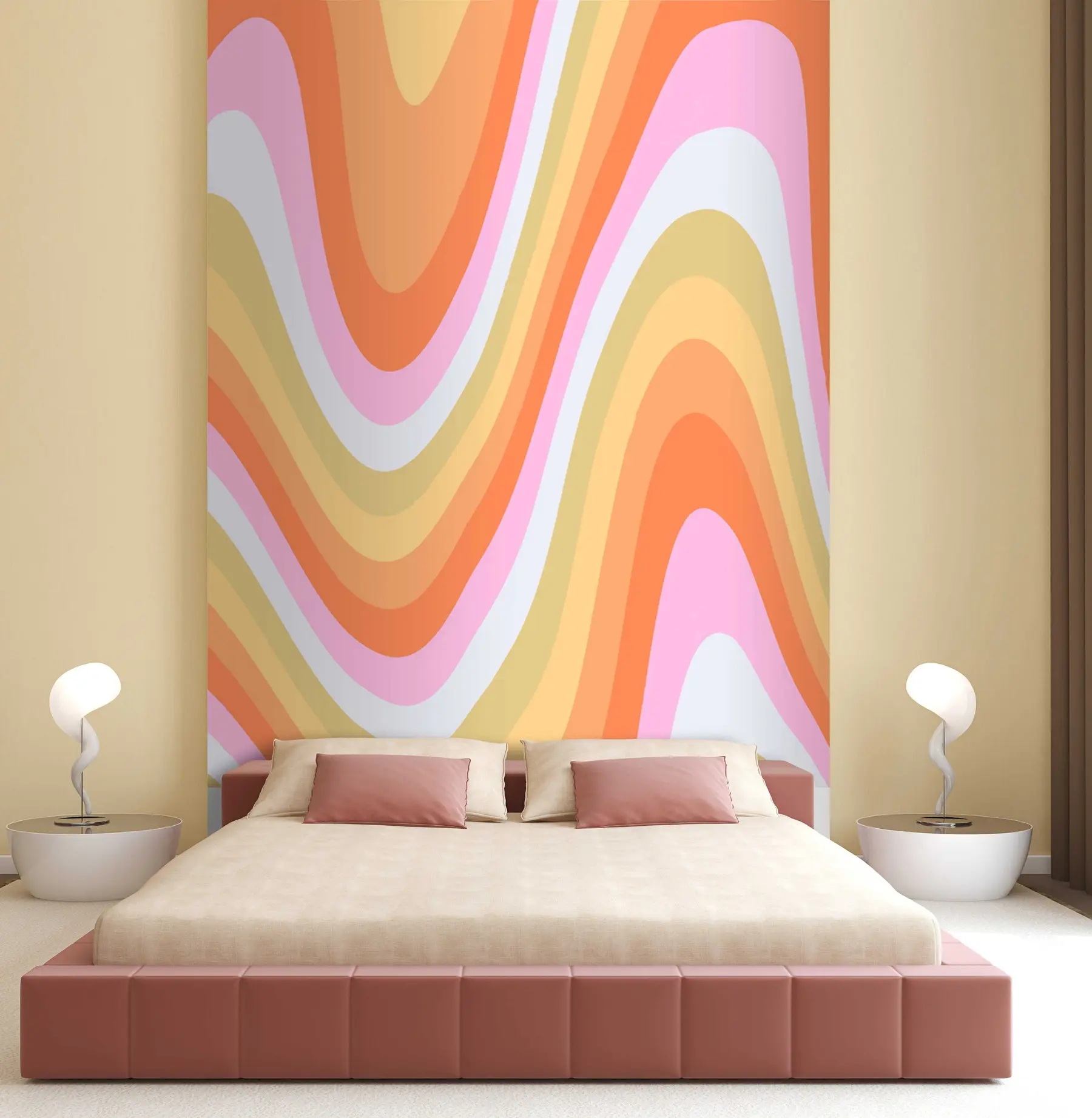 murales de pared Ondas retro u51654