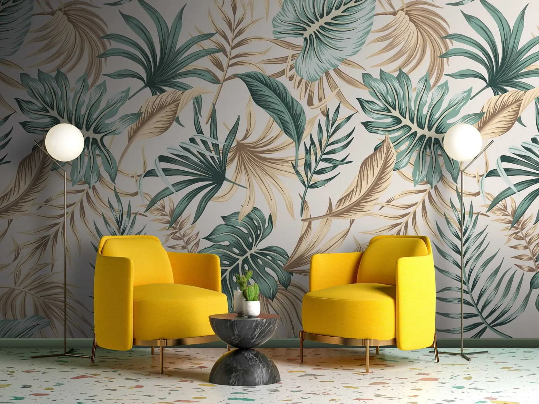 murales de pared Hojas de colores u51888
