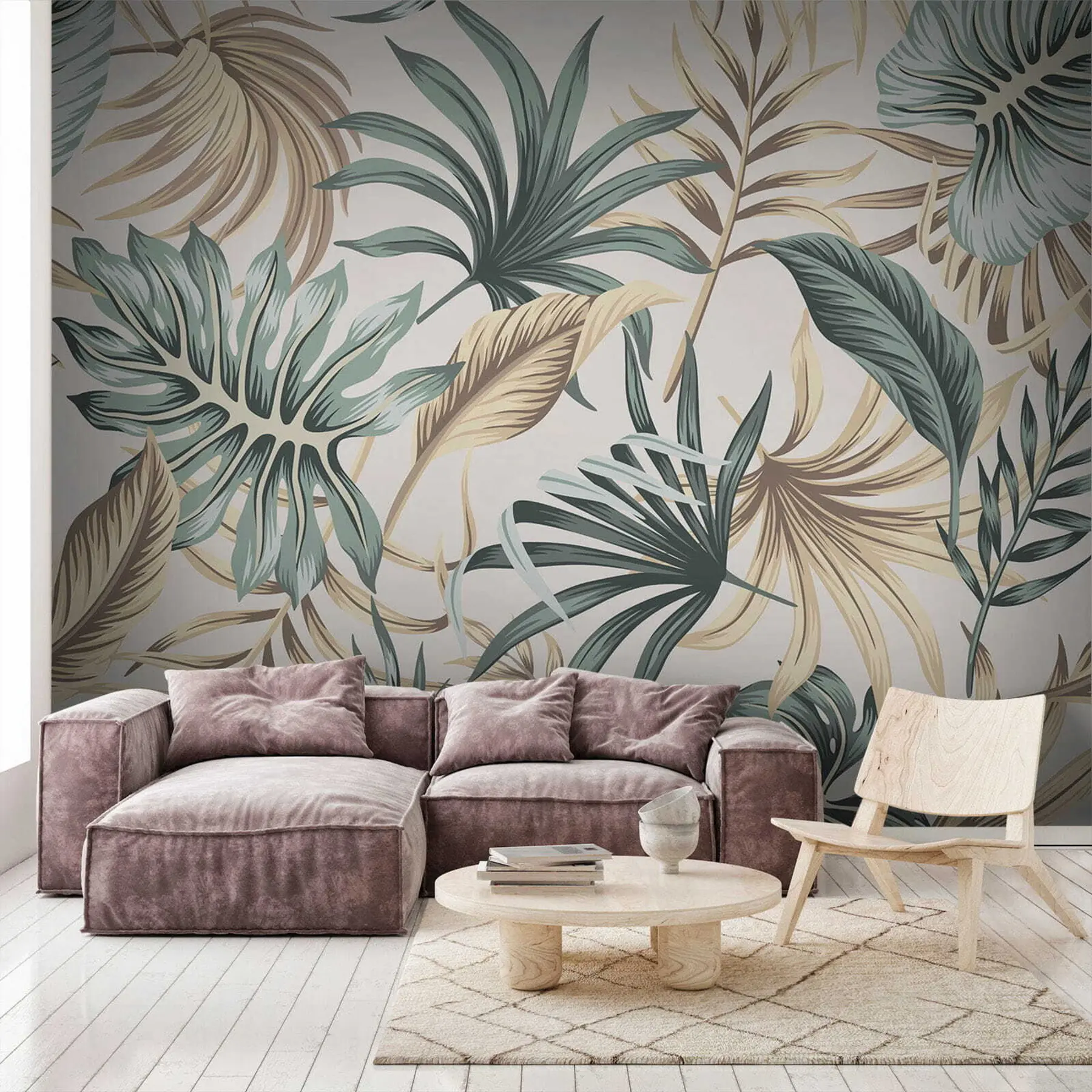 murales de pared Hojas de colores u51888