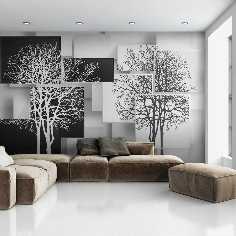 murales de pared árbol yin yan u09369