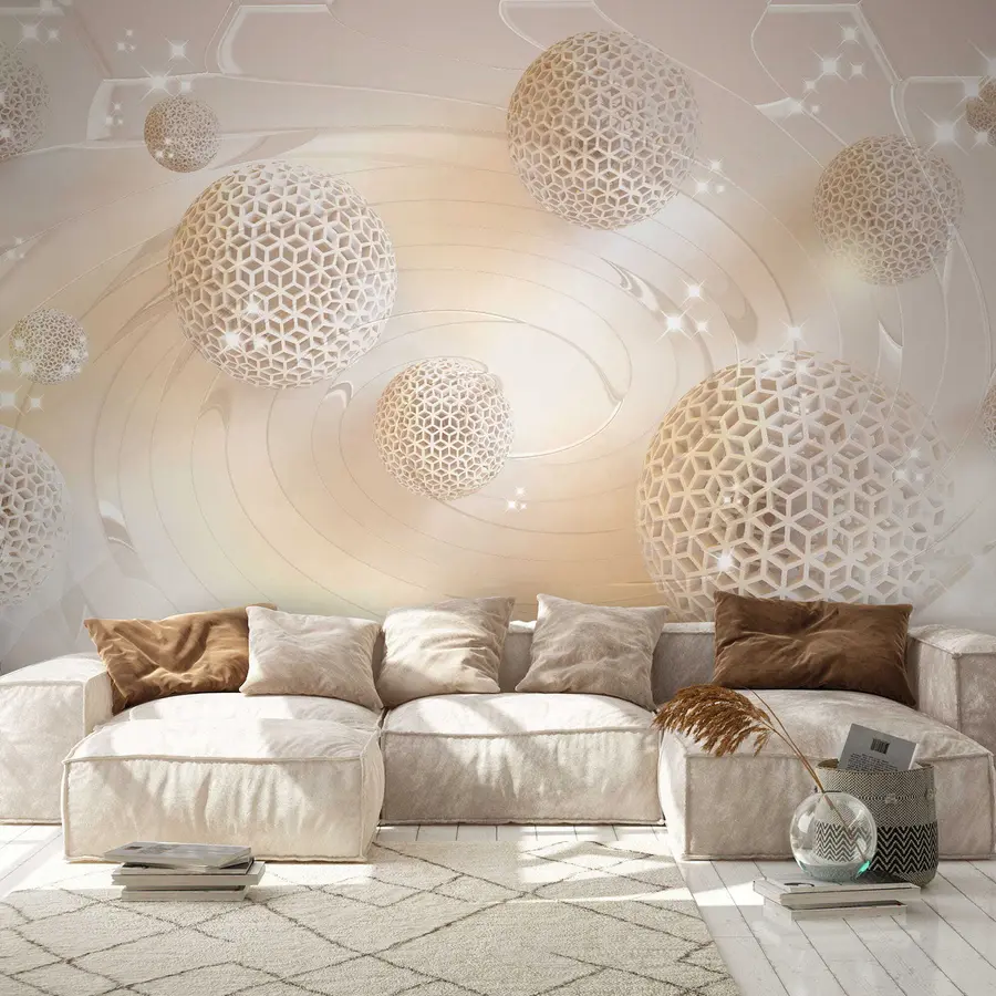 murales de pared Esferas de celosía y brillo u12282