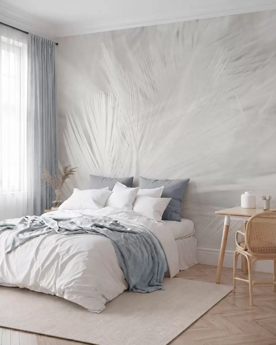 murales de pared Plumas de cerca u15622