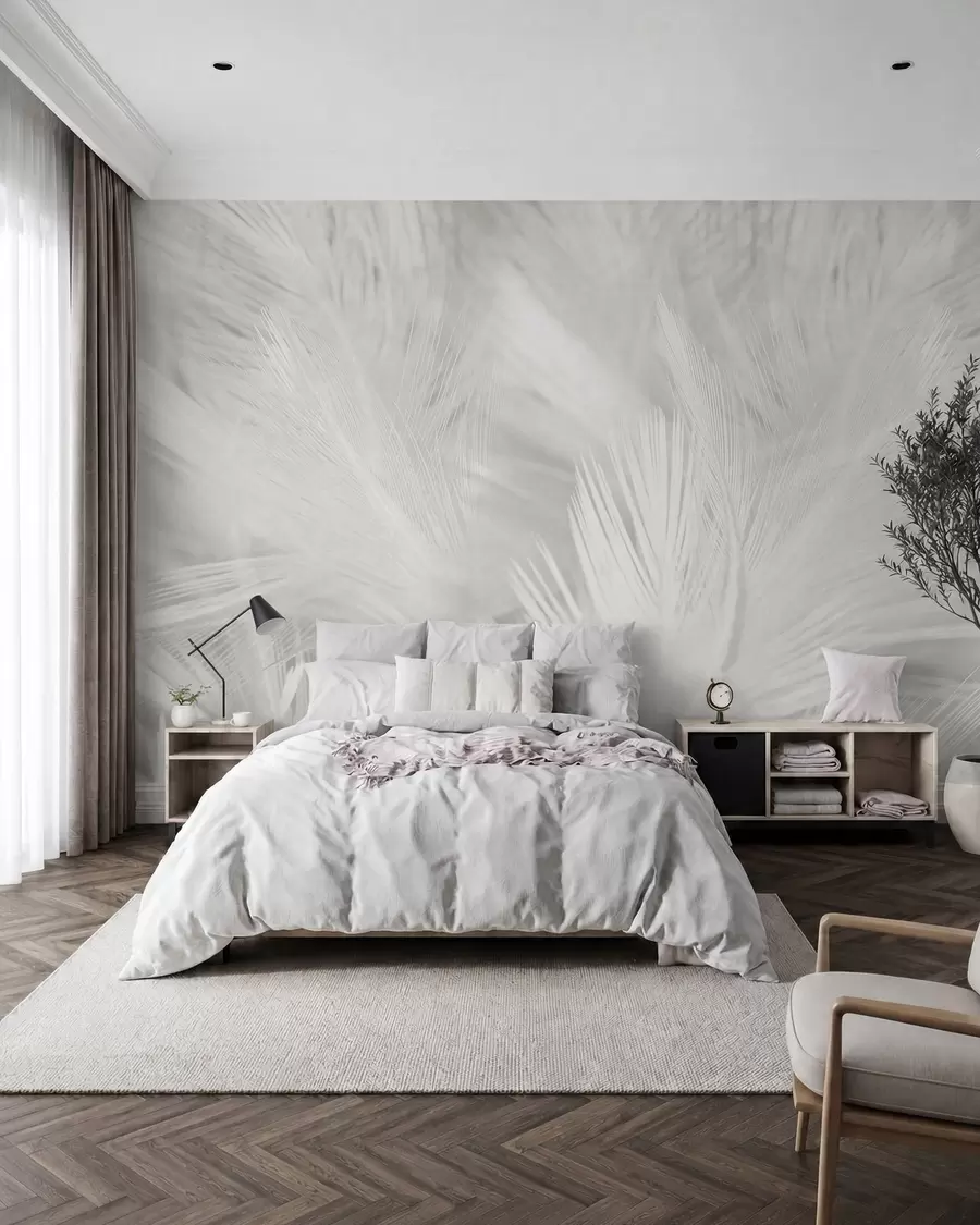 murales de pared Plumas blancas u15622