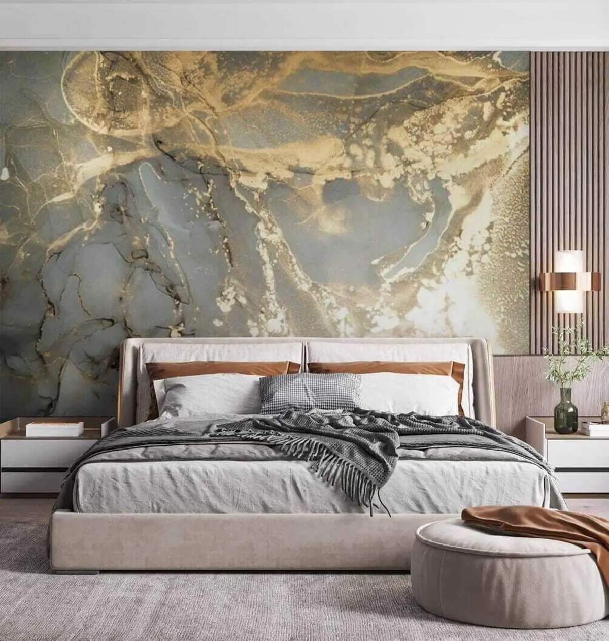 murales de pared Mármol gris y amarillo u17492
