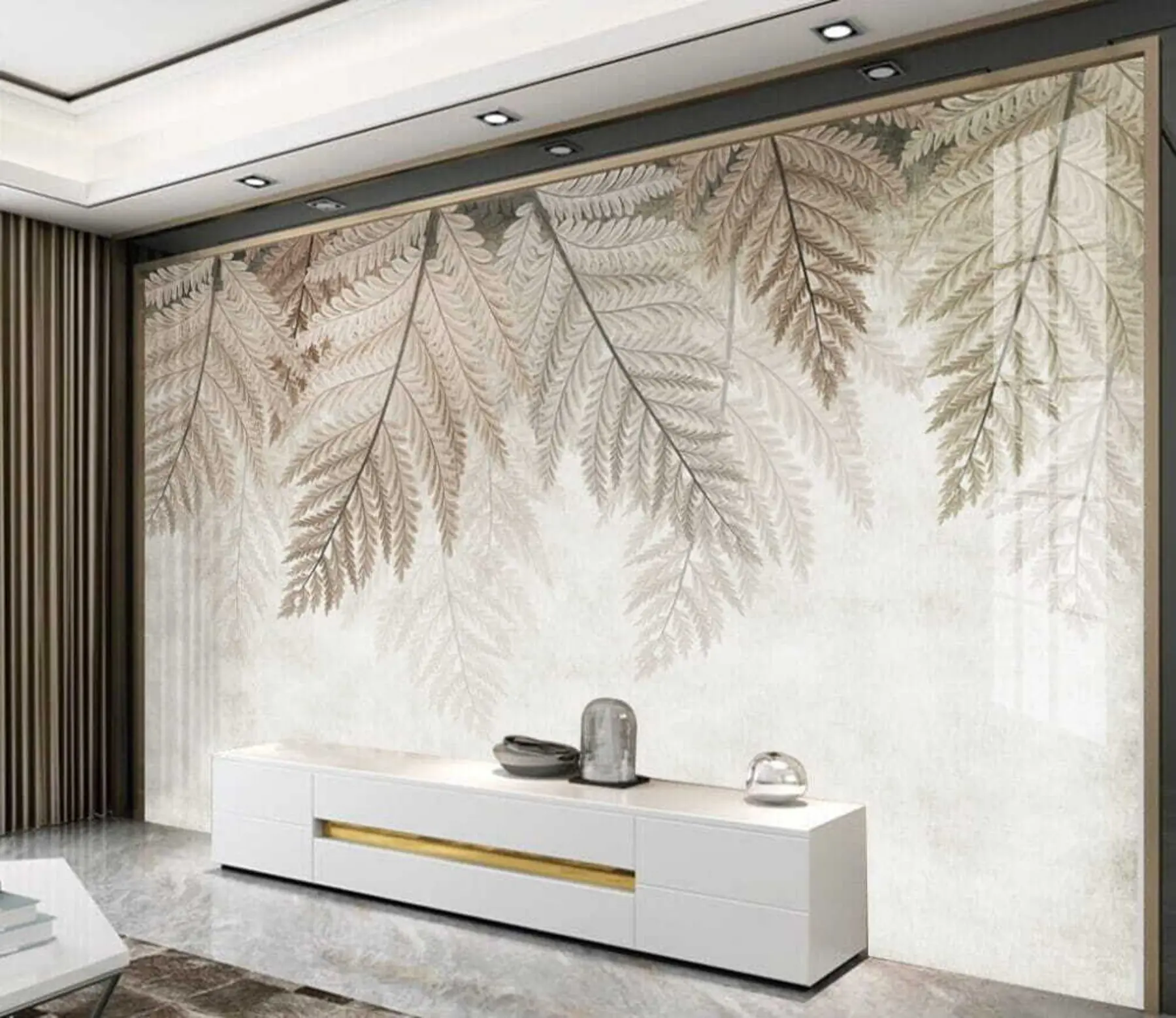 murales de pared helecho colgante u18433