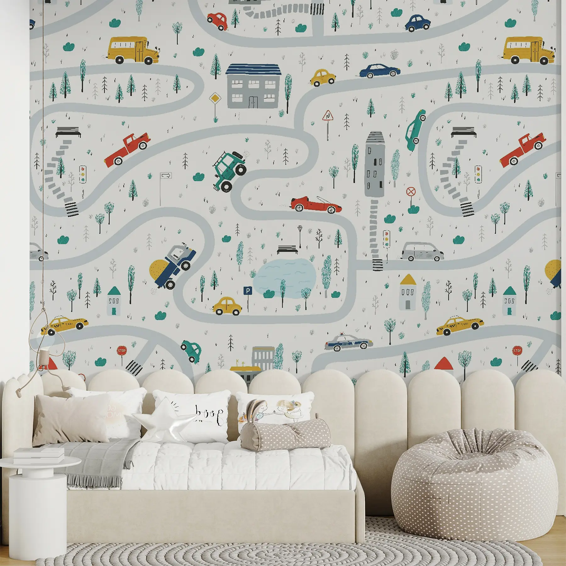 murales de pared Laberinto de autos u19938