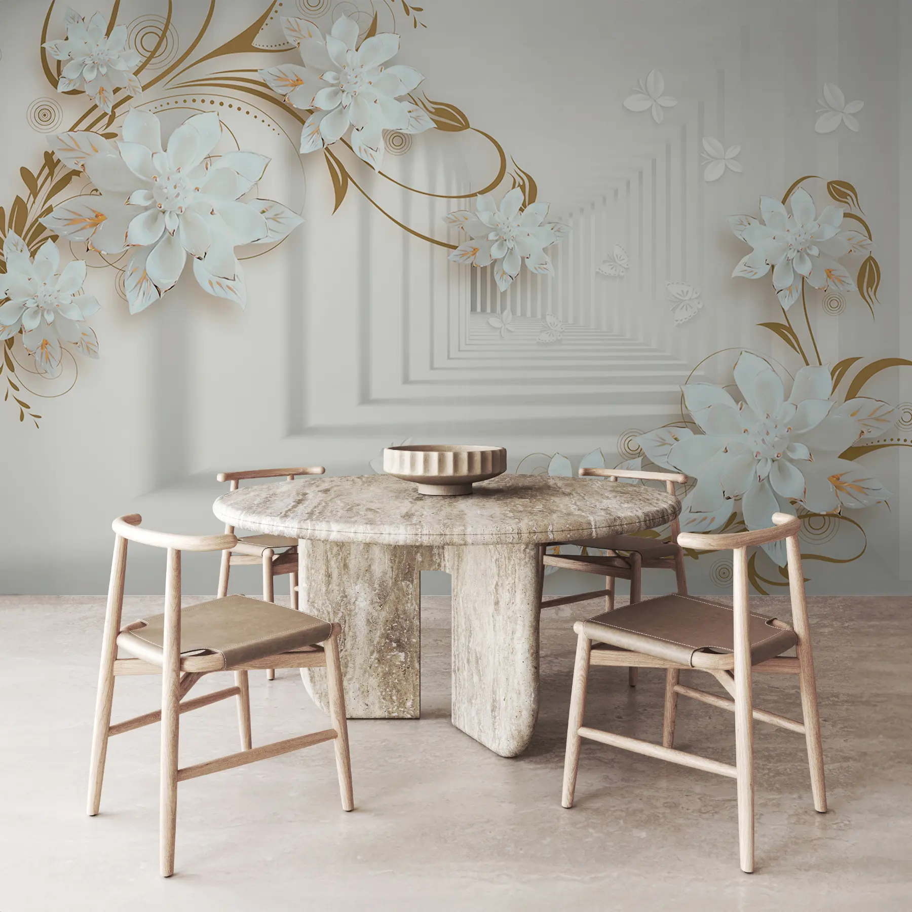 murales de pared Flores en el tunel u21861