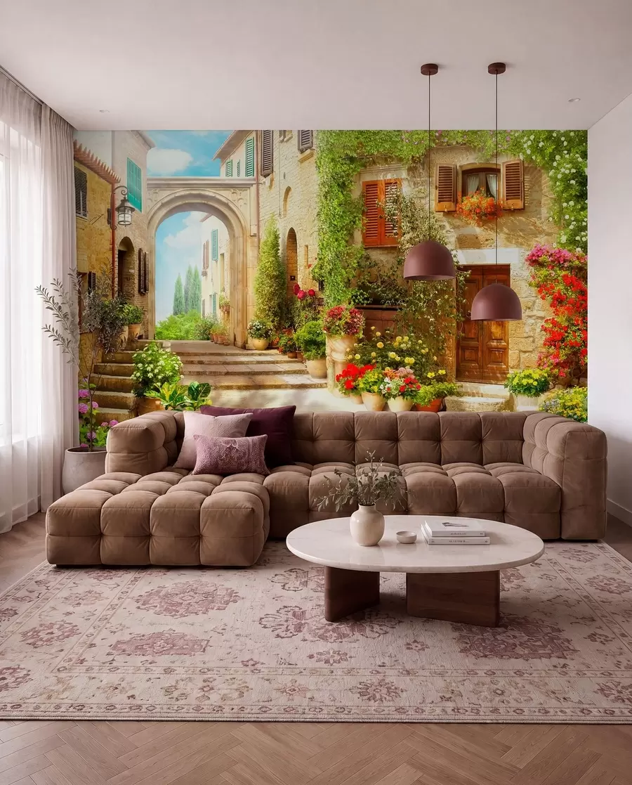 murales de pared Calle acogedora u25419