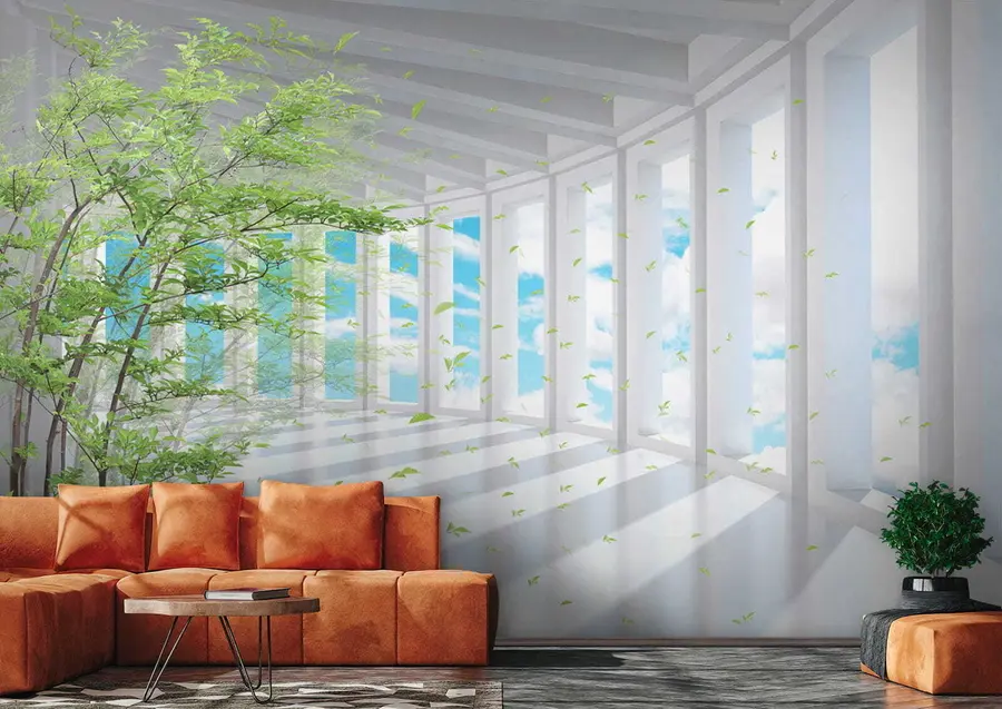 murales de pared Túnel con vista a la nube u29922