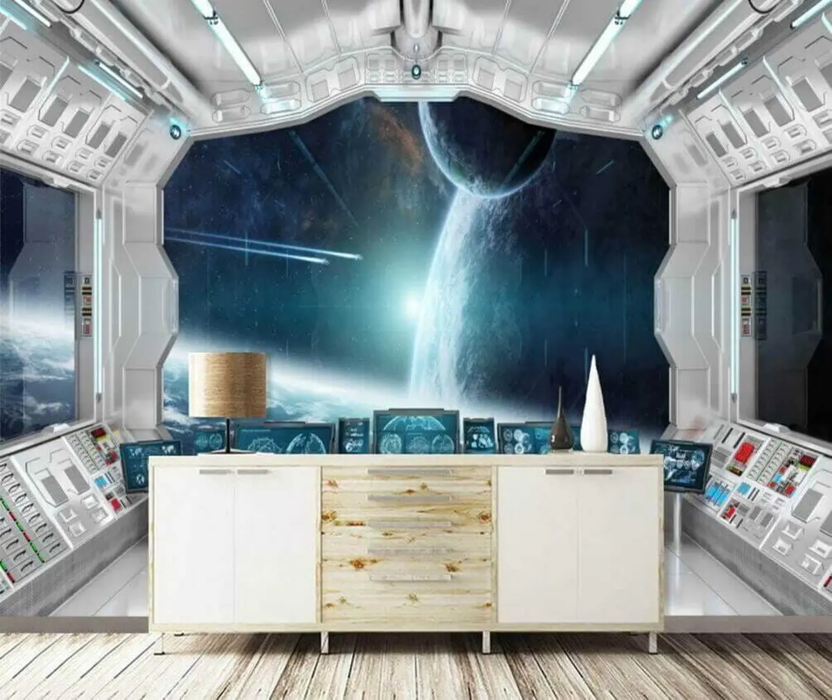 murales de pared Vista espacial u30583