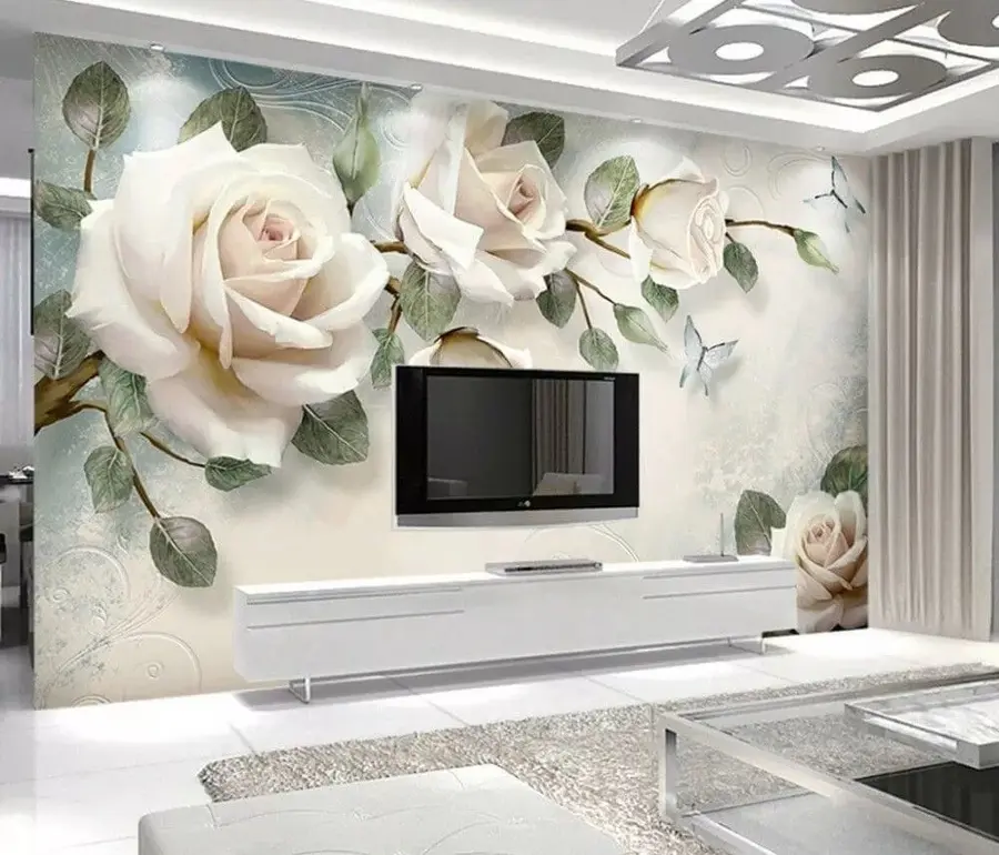 murales de pared Rosas crema u31353