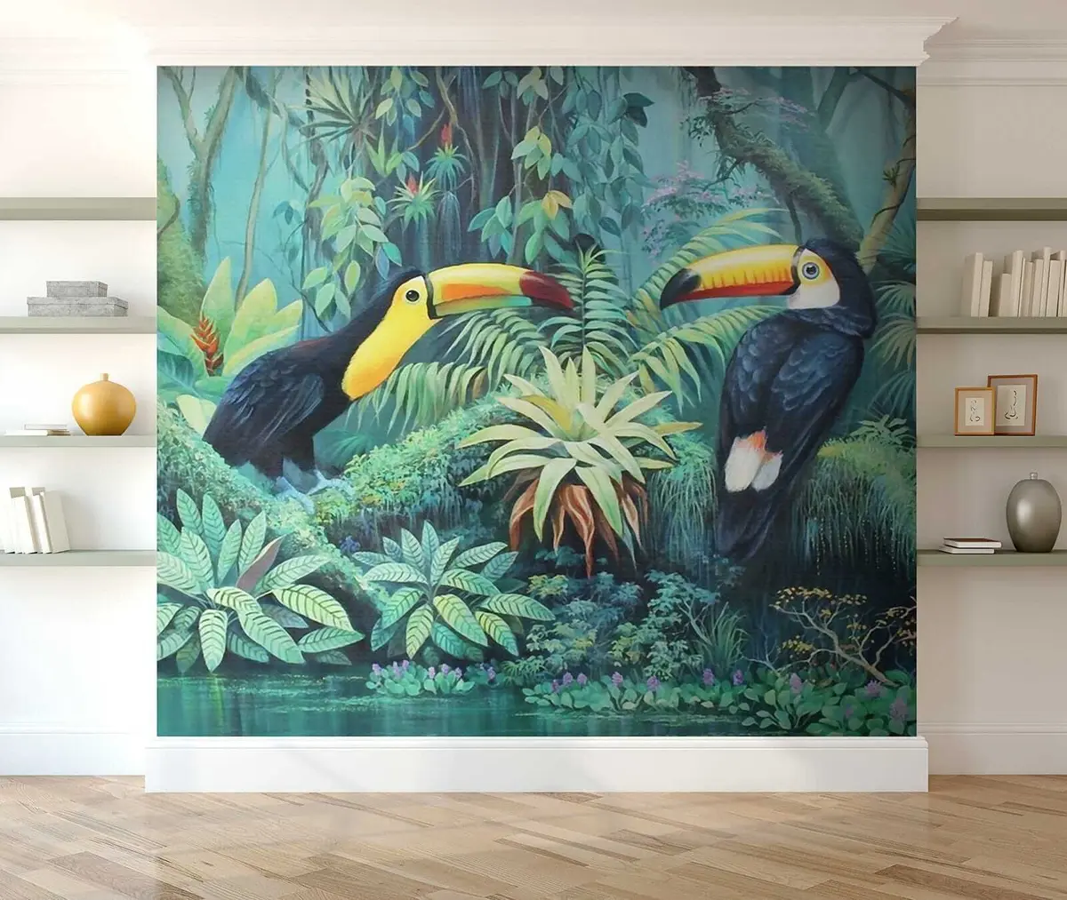 murales de pared Tukanos en la jungla u36358
