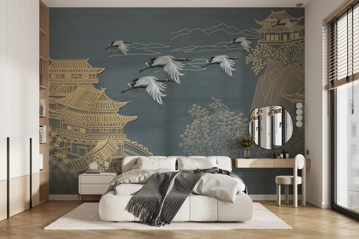 murales de pared Dibujo de estilo japones u38720