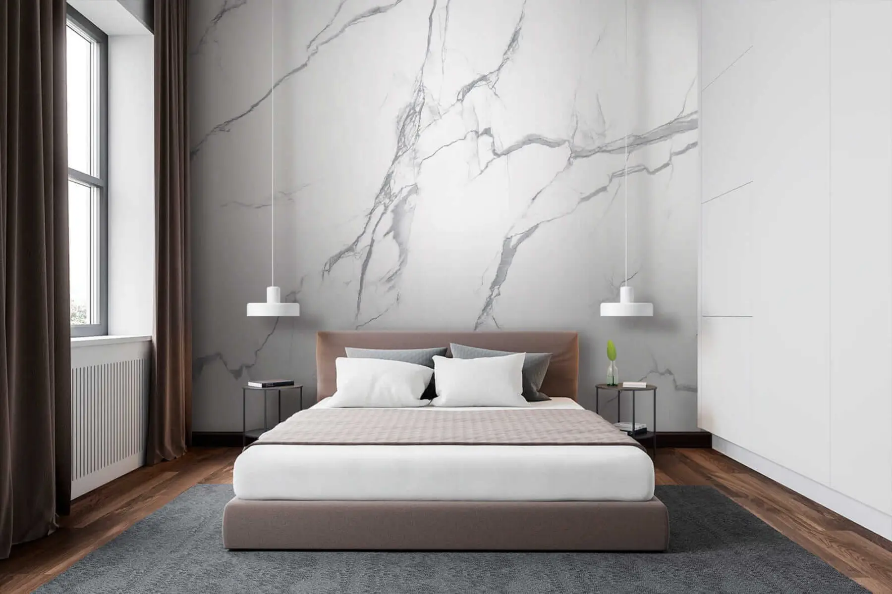 murales de pared Mármol blanco u42049