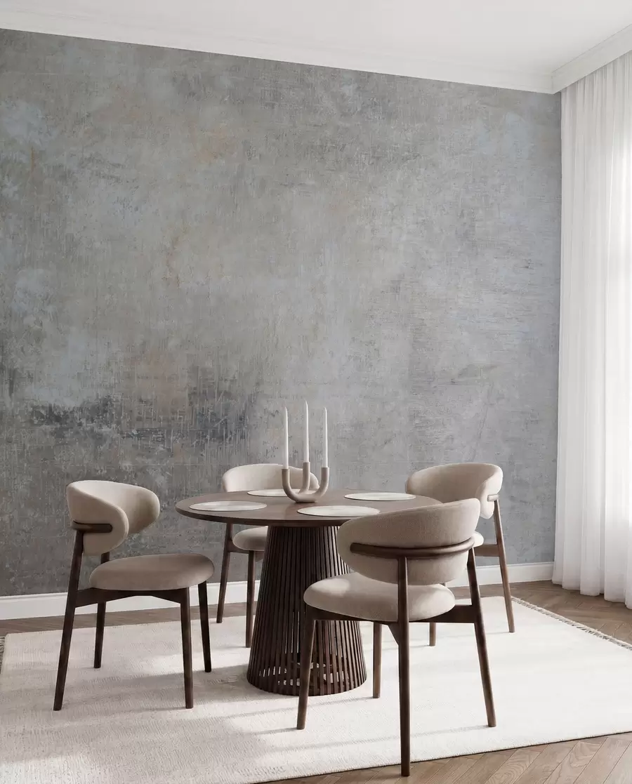 murales de pared Hormigón en gris frío u47663