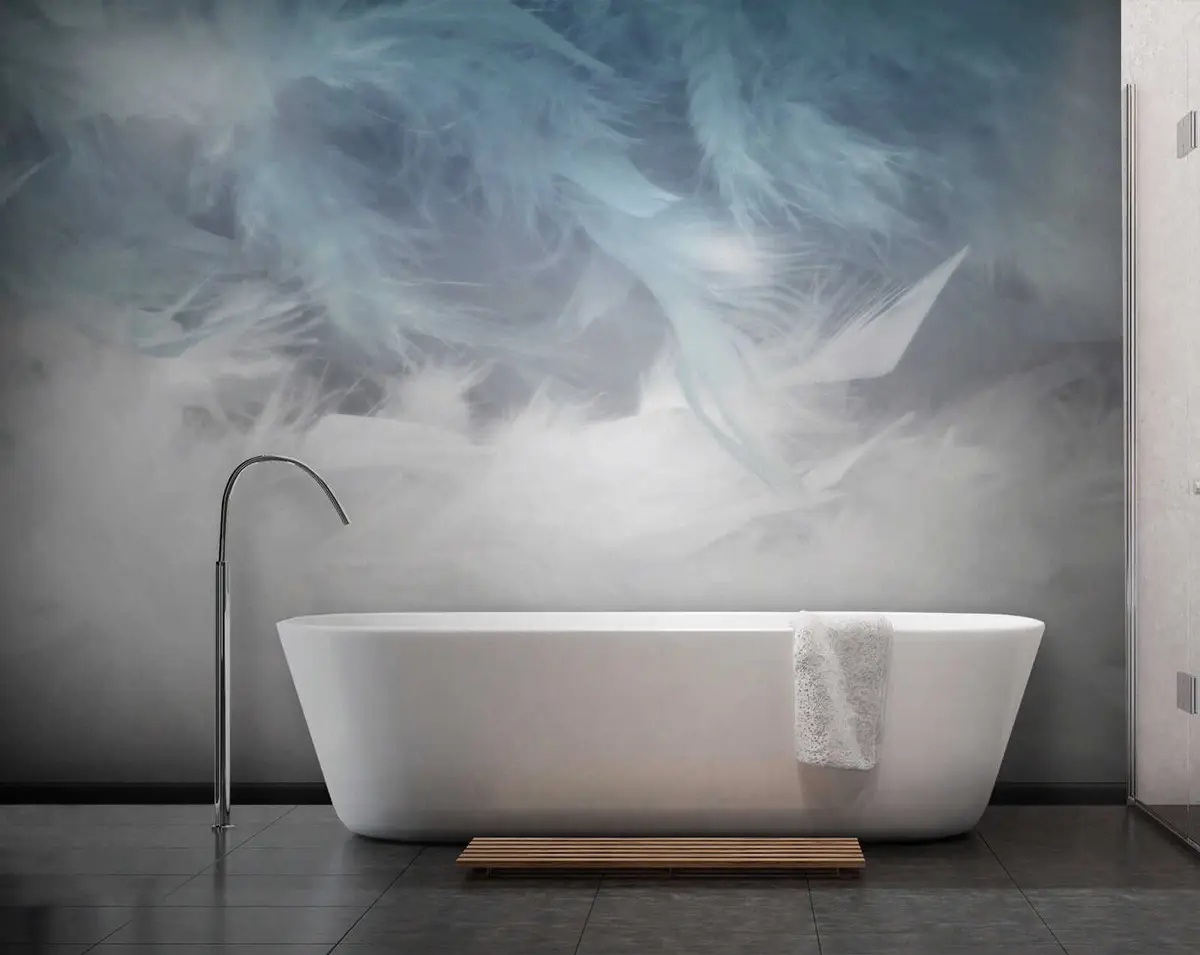 murales de pared Plumas azules u47764