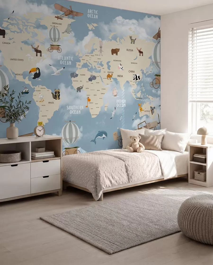 murales de pared Pequeño viaje por el mundo u48123