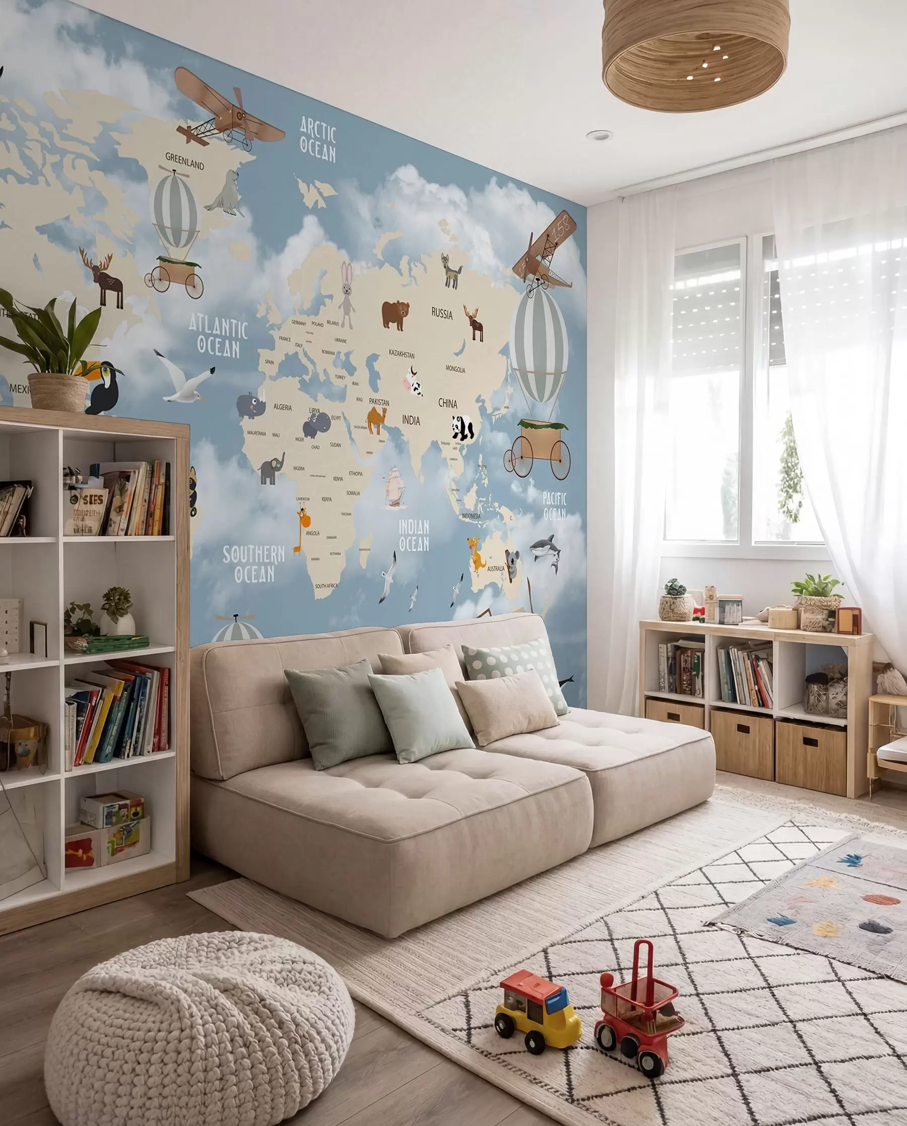 murales de pared Pequeño viaje por el mundo u48123