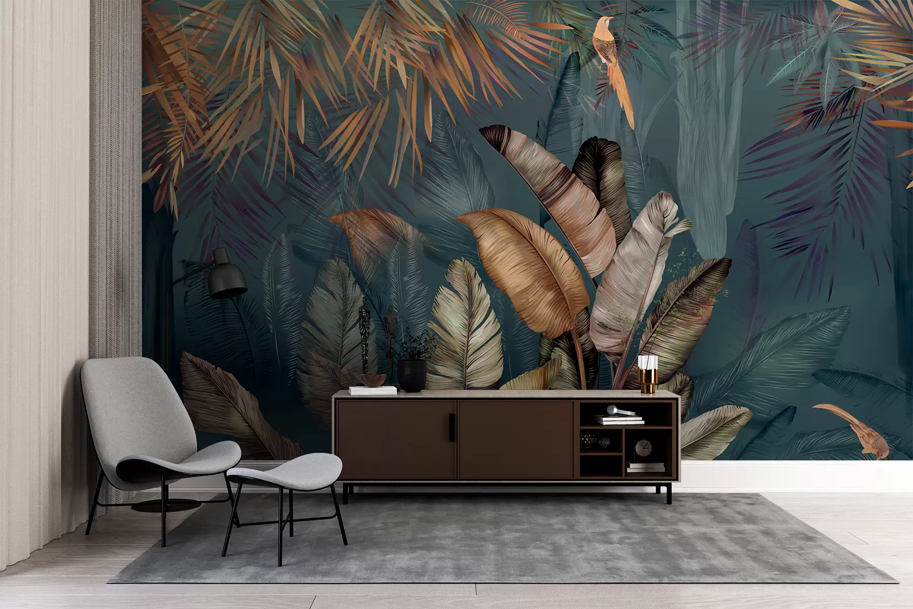 murales de pared Selva tropical brillante u50468