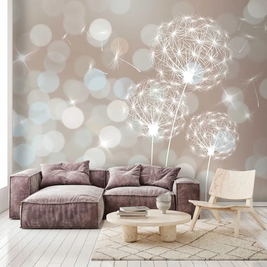murales de pared Dientes de león en resplandor u52507