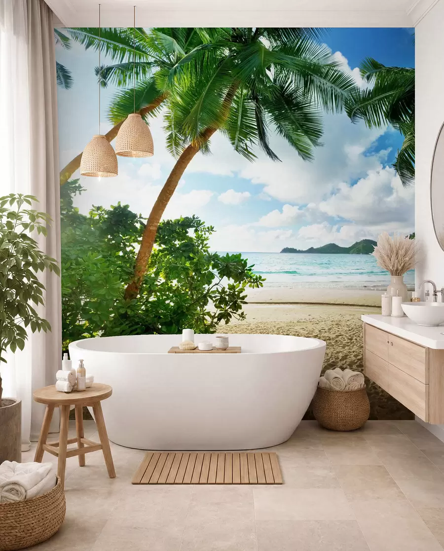 murales de pared Descansa bajo las palmeras u53753