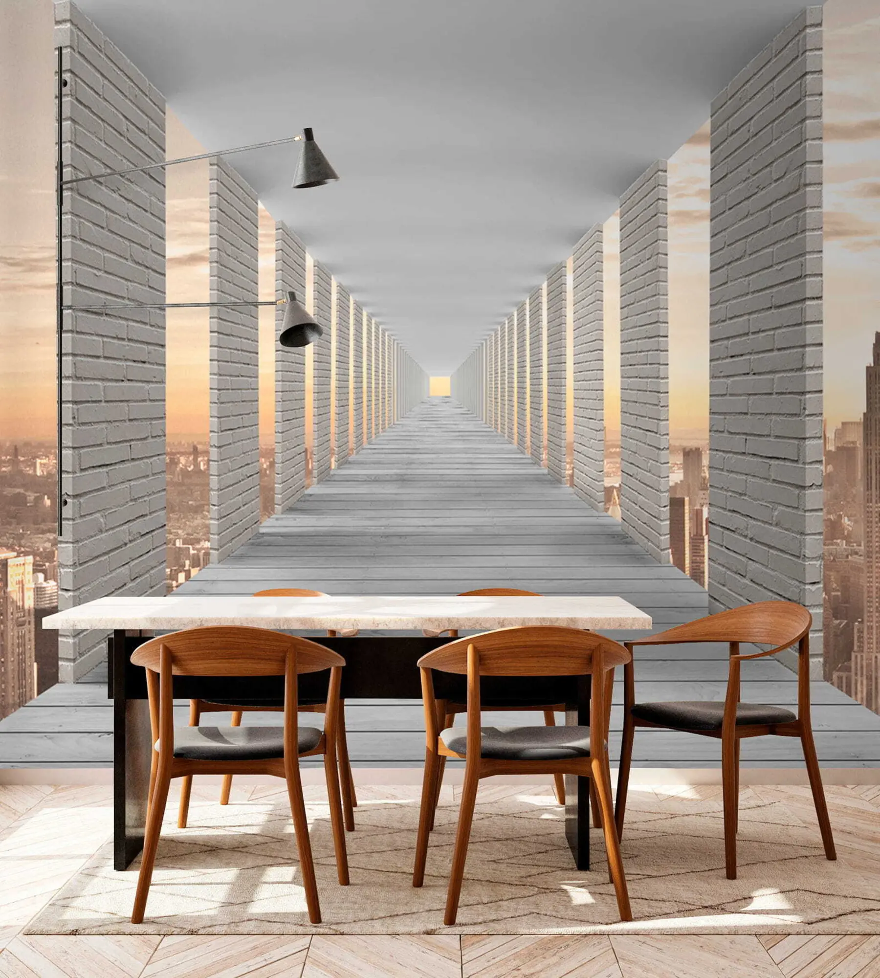 murales de pared Túnel con vistas a Nueva York u59788