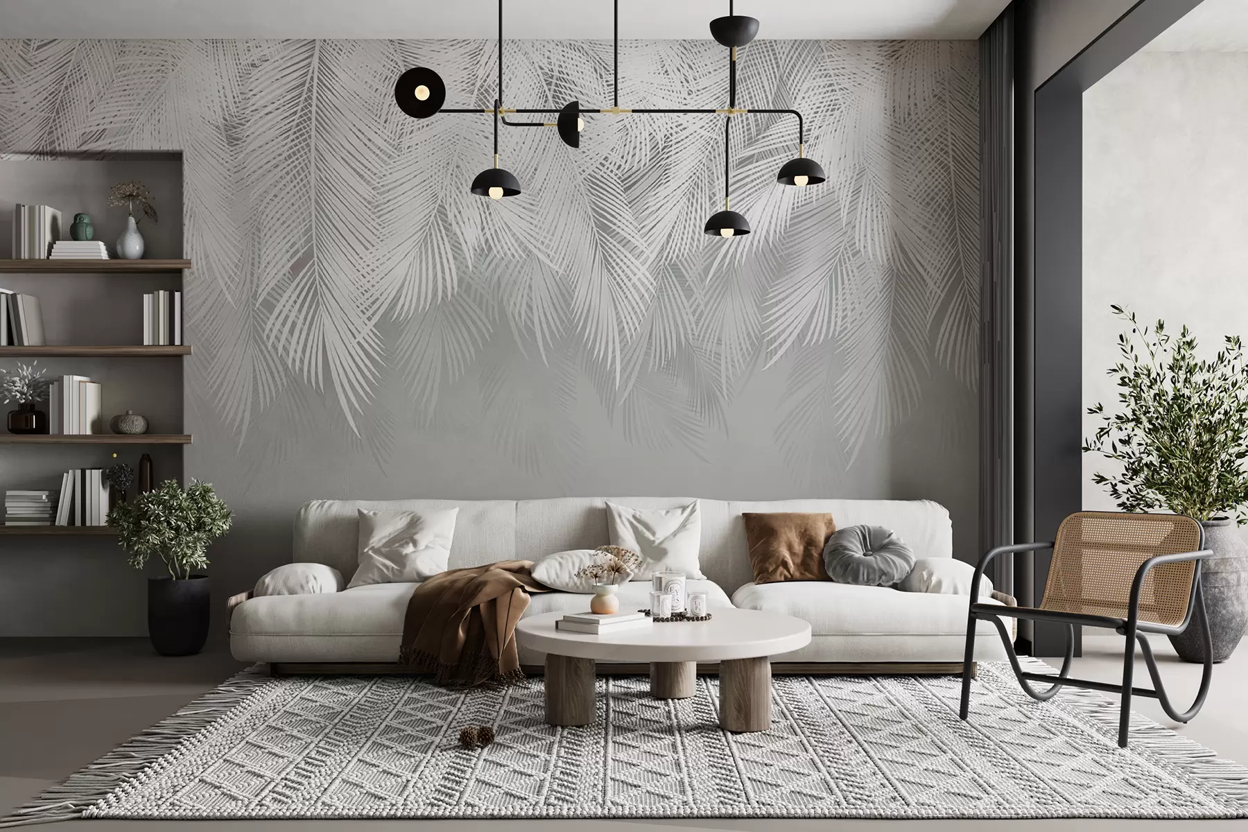 murales de pared Colgando ramas de palma u60201