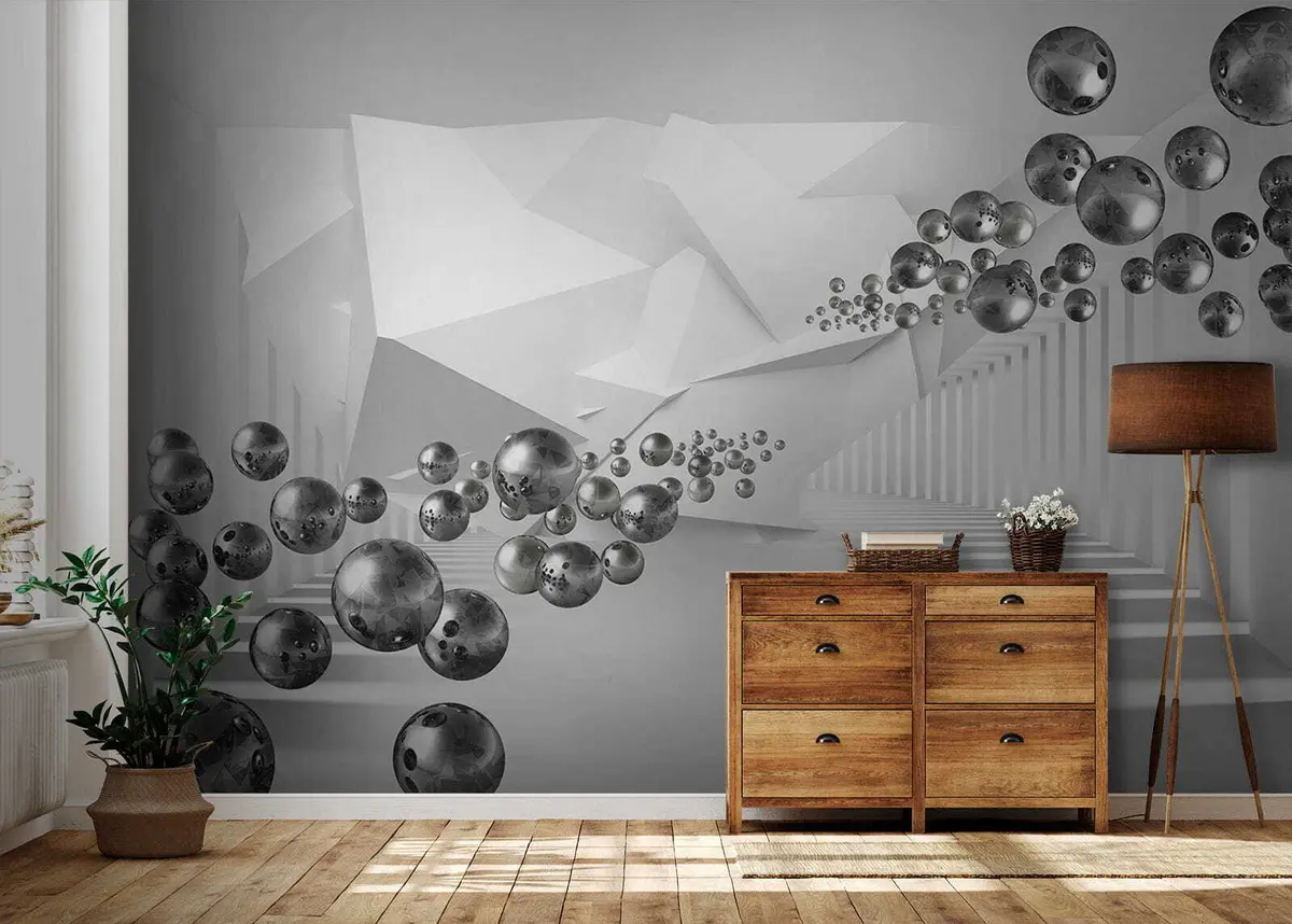 murales de pared en gris u63734