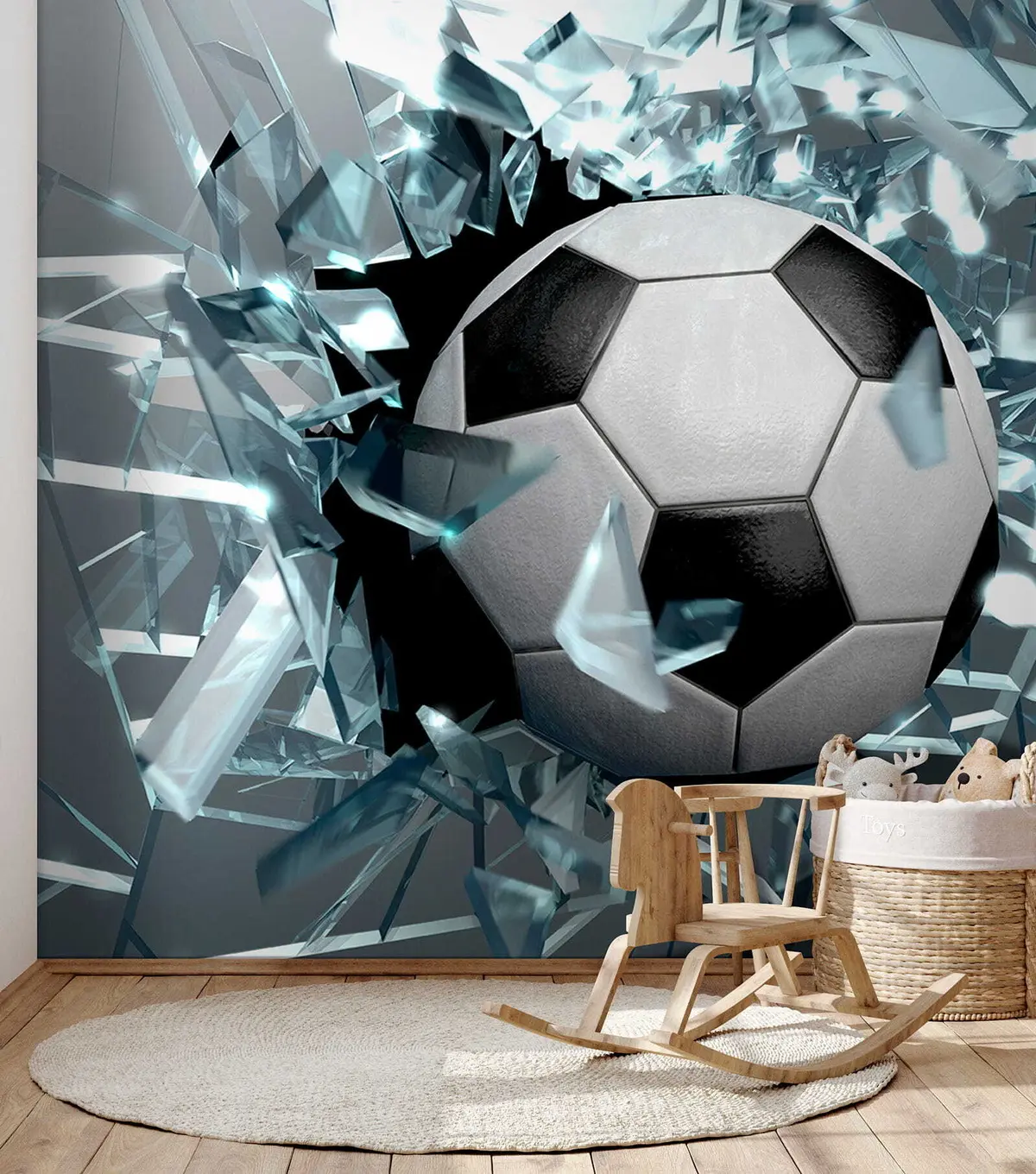 murales de pared Balón a través del cristal u64581