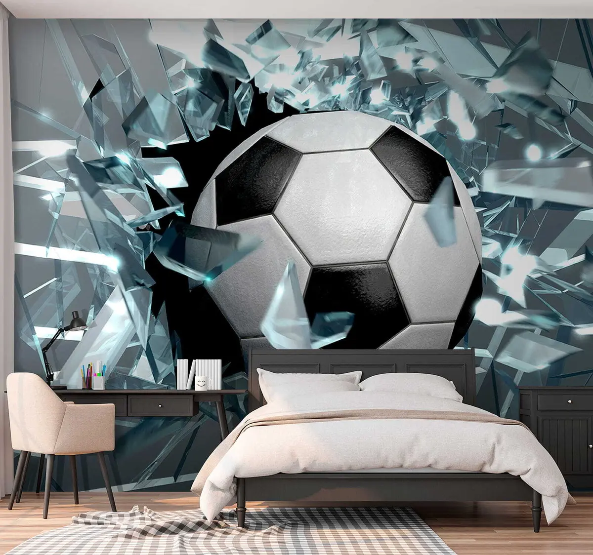 murales de pared Balón a través del cristal u64581