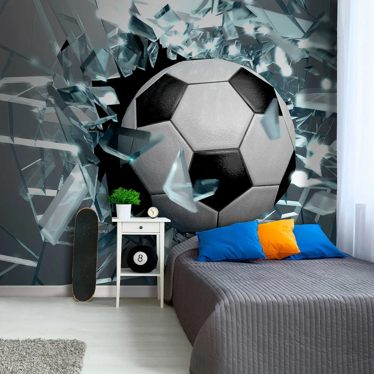 murales de pared Balón a través del cristal u64581