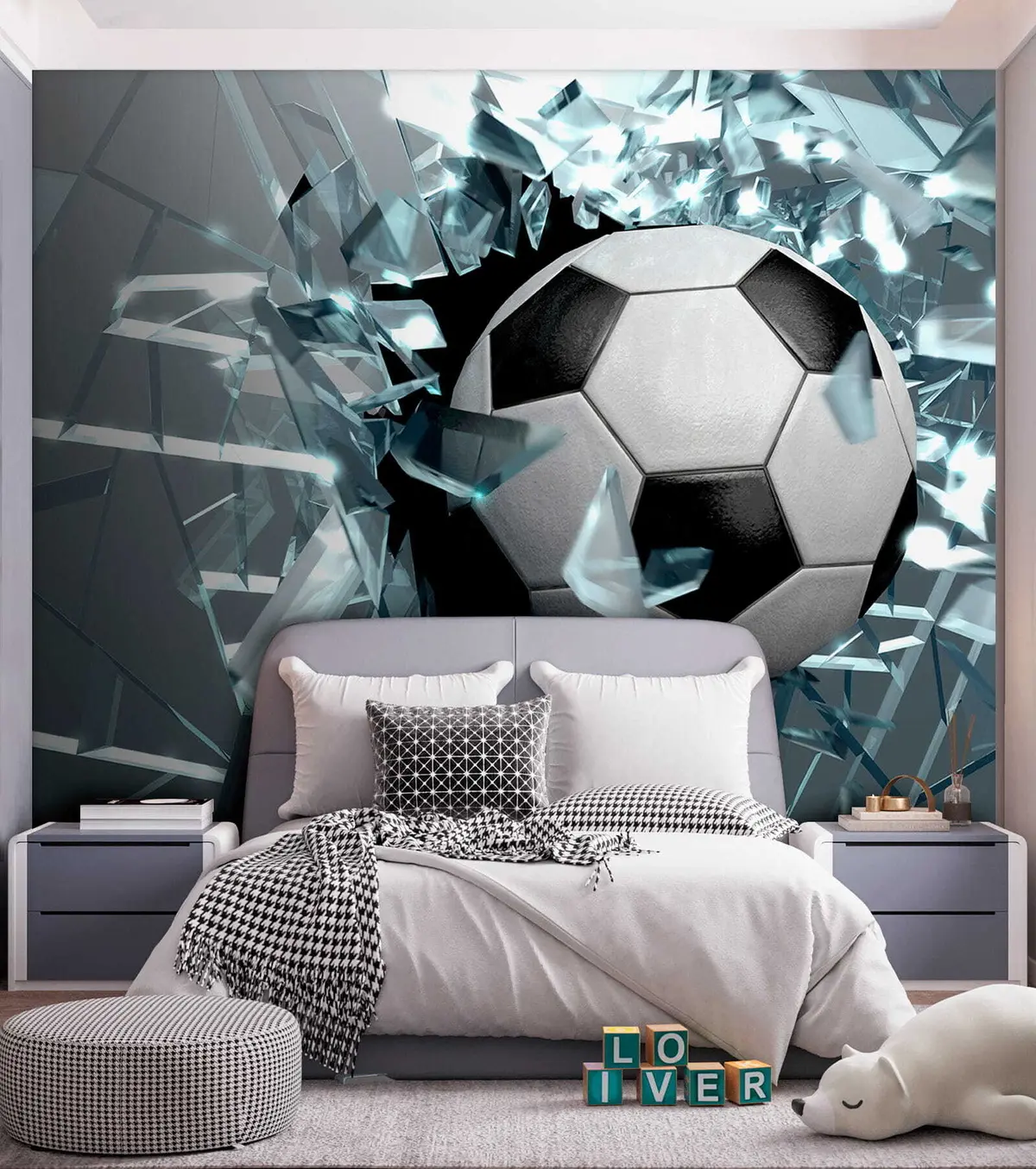 murales de pared Balón a través del cristal u64581