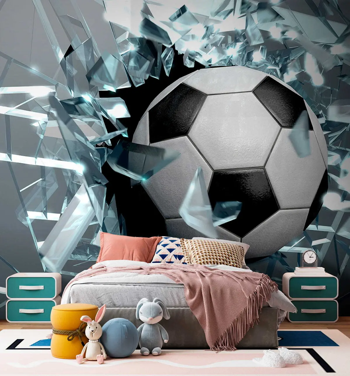 murales de pared Balón a través del cristal u64581