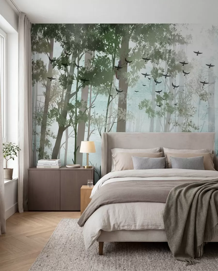 murales de pared Ciervo en el bosque u66152