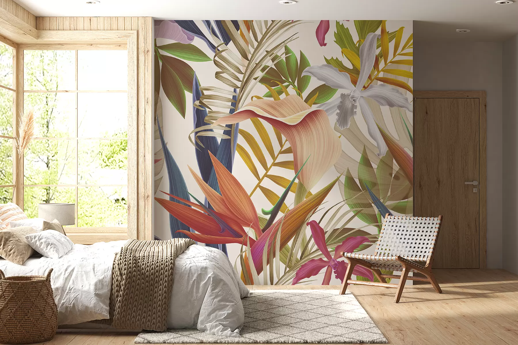 murales de pared Plantas tropicales brillantes u67199