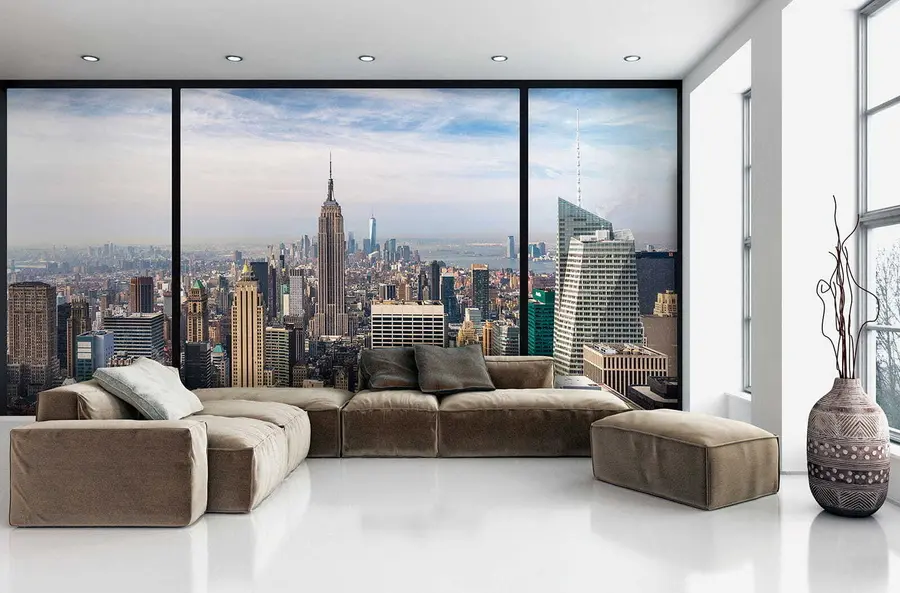 murales de pared Vista de la ciudad u68001