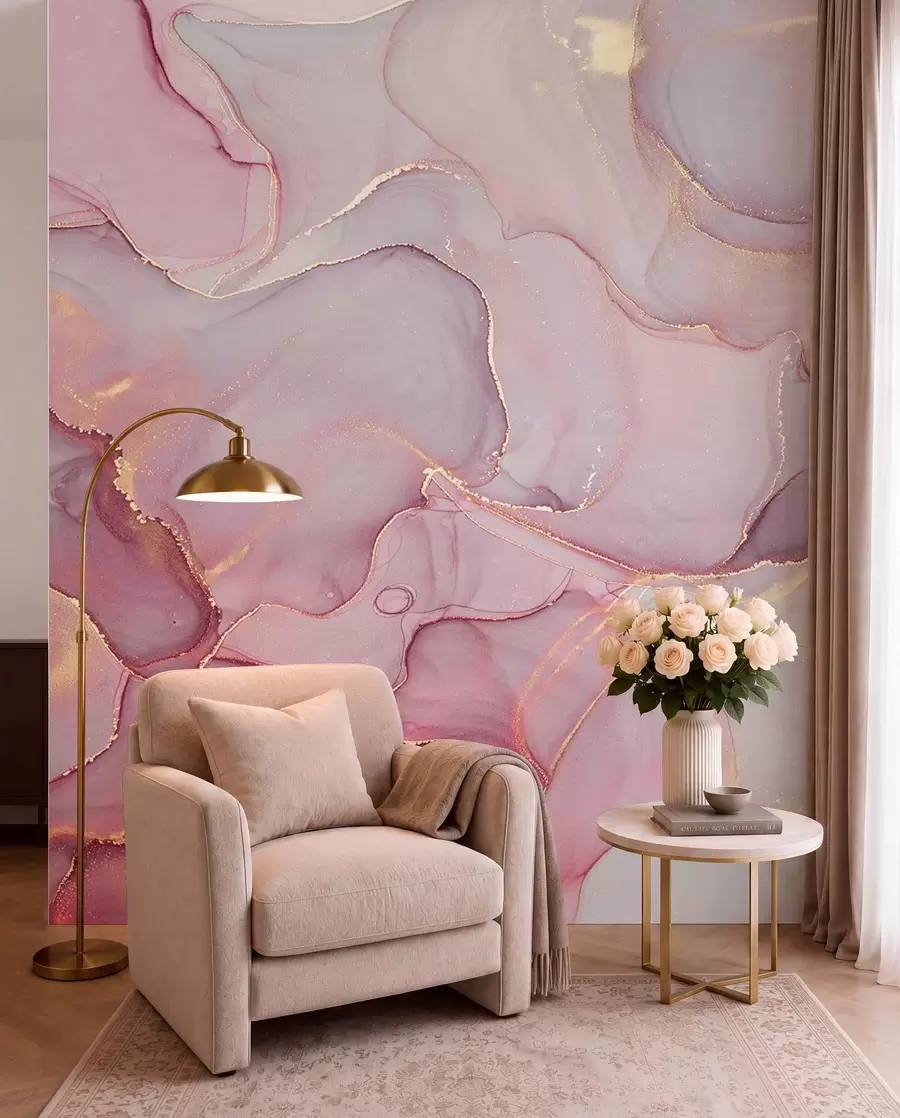 murales de pared Ágata rosa u70787