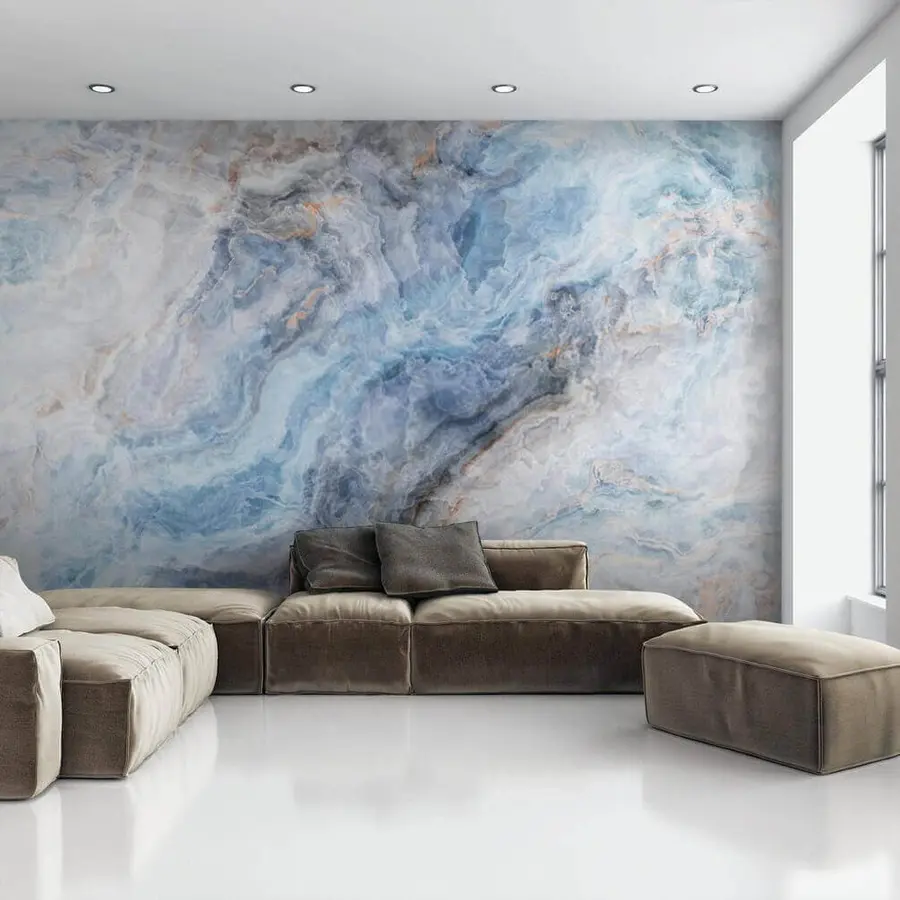 murales de pared Mármol azul u18218
