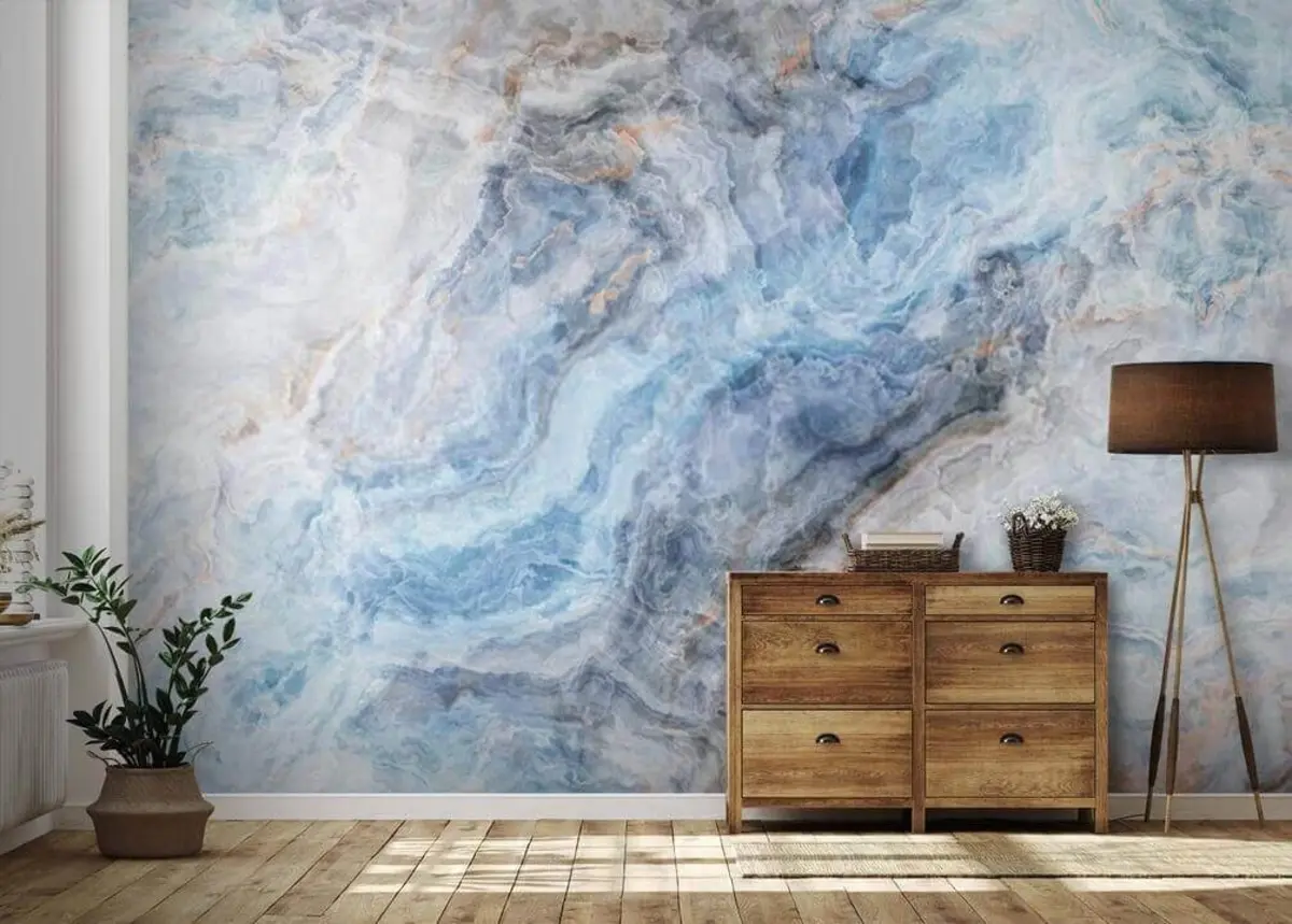 murales de pared Mármol azul u18218