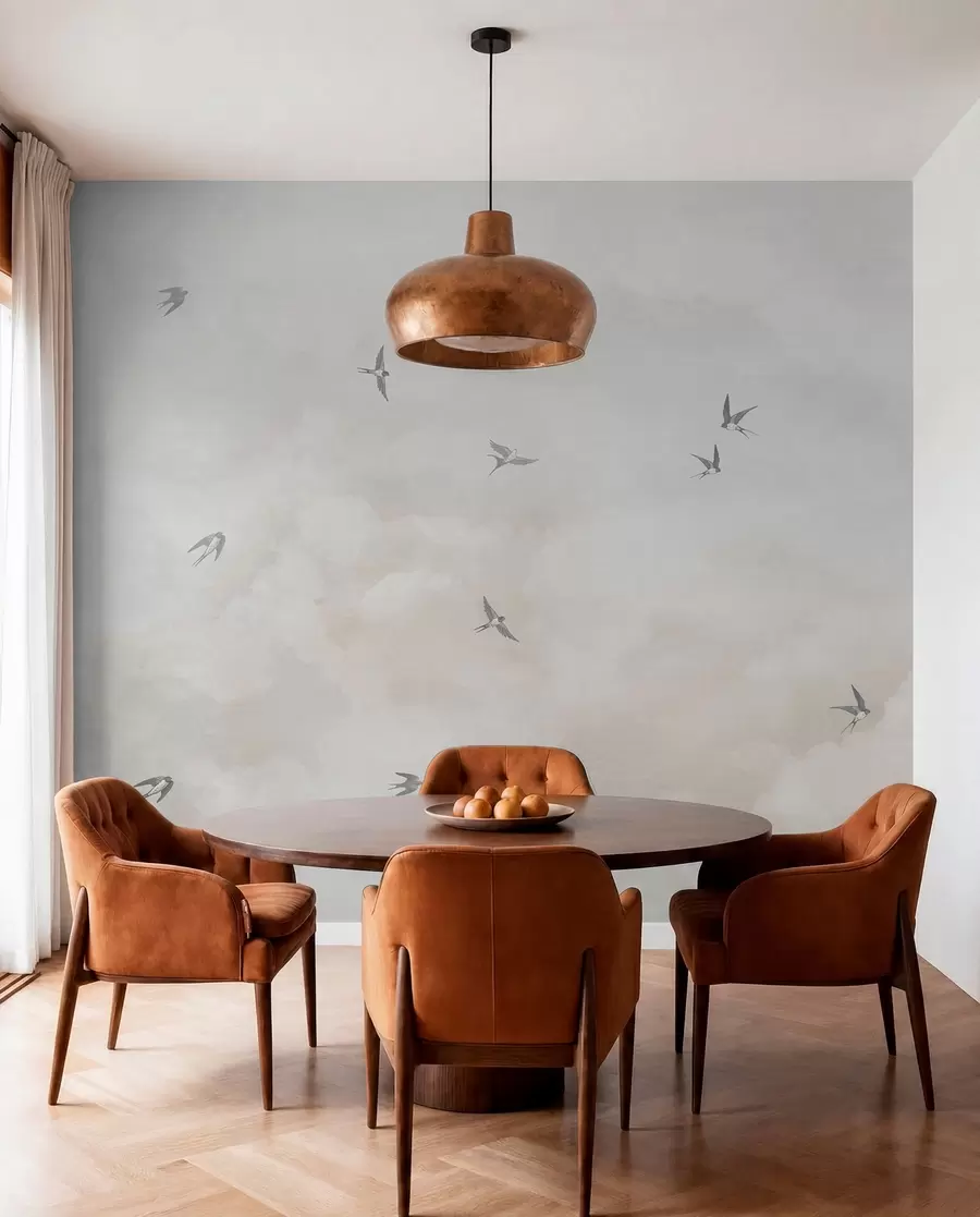 murales de pared Cielo con golondrinas w00526v2