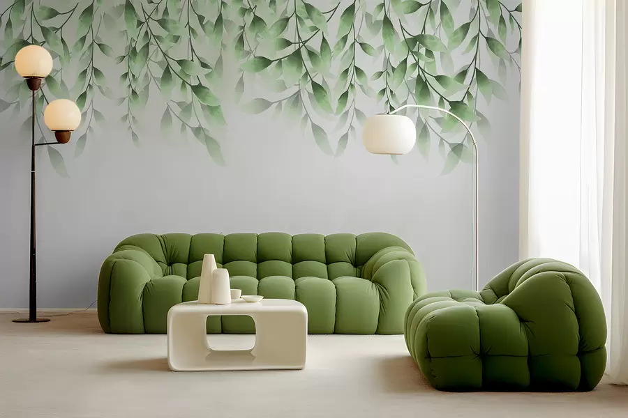 Murales de pared Hojas verdes w00772 murales de pared Hojas verdes w00772