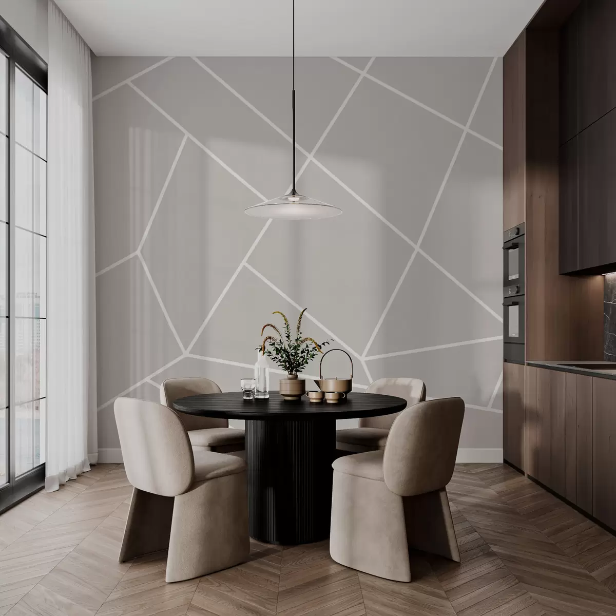 Murales de pared Triángulos web de formas geométricas. w00827 murales de pared Triángulos web de formas geométricas. w00827