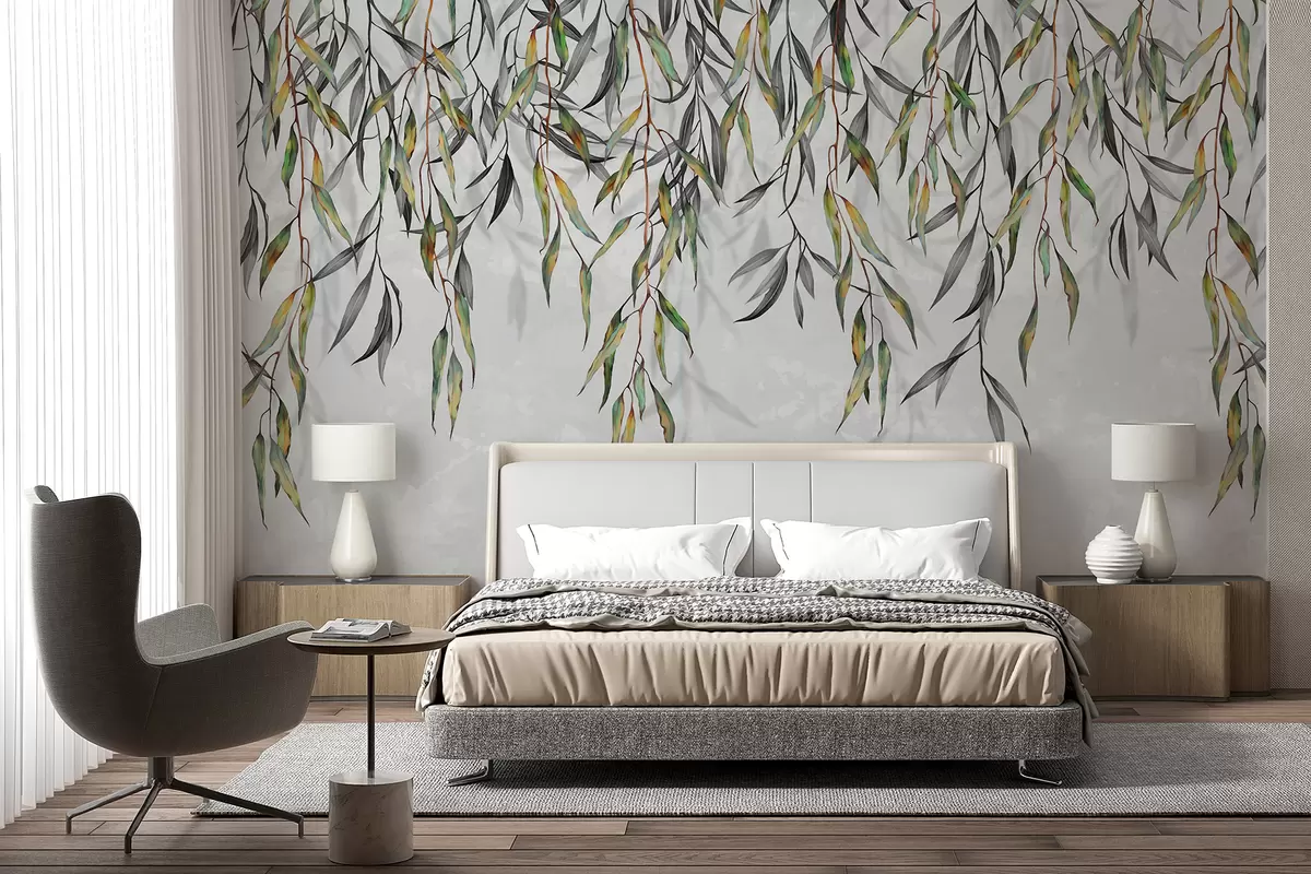 murales de pared Hojas colgantes w00845