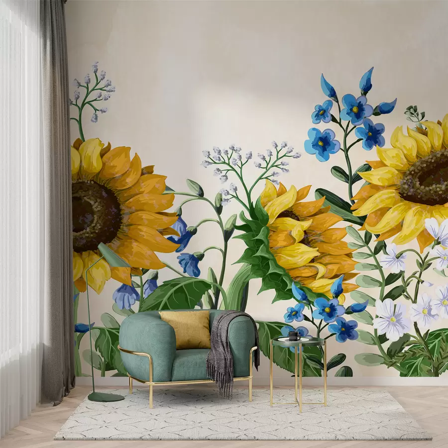 Murales de pared Girasoles w01341 murales de pared Girasoles w01341