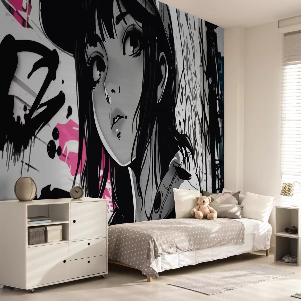murales de pared Chica de anime w00973
