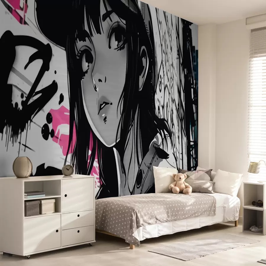 murales de pared Chica de anime w00973