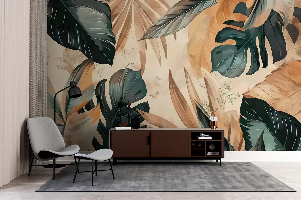 murales de pared Hojas w00998