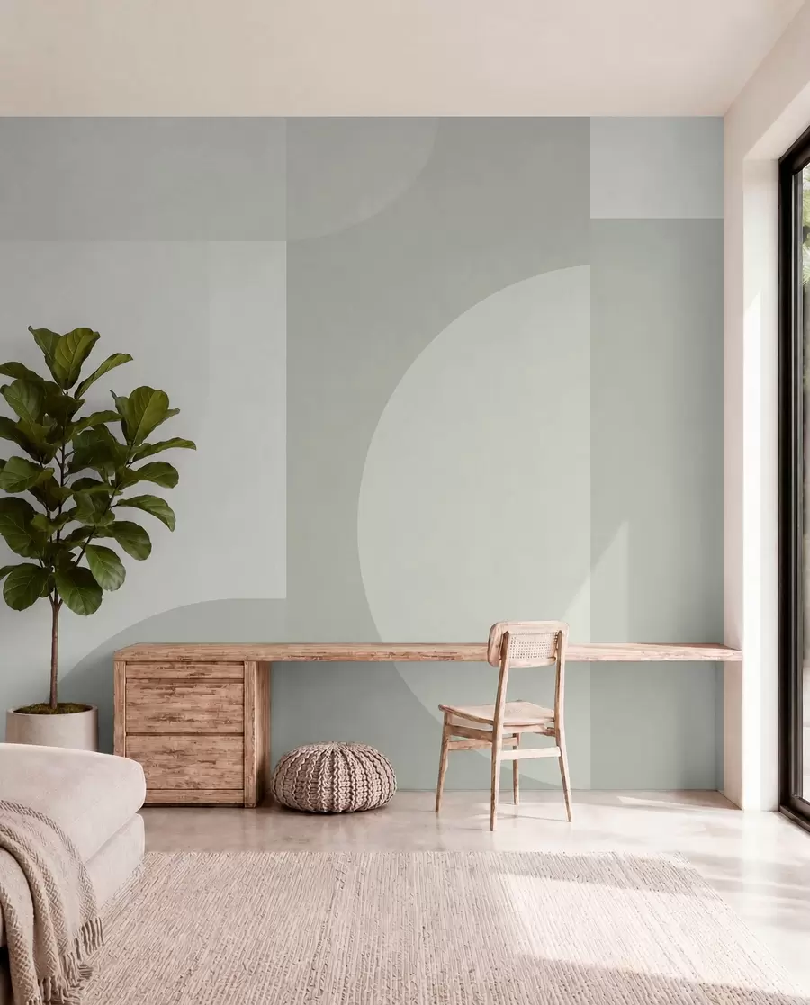 murales de pared Composición de bloques salvia w01500