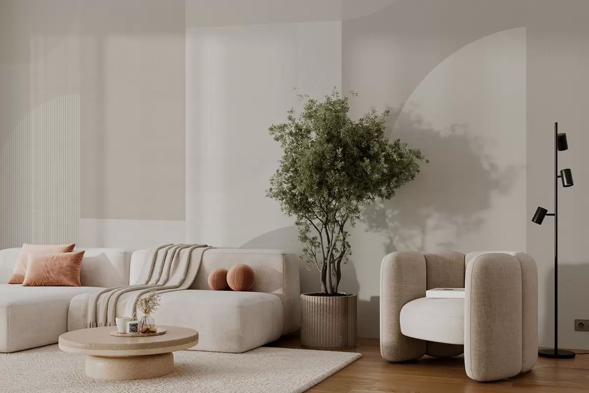 murales de pared Minimalismo de geometría elegante. w01500v3