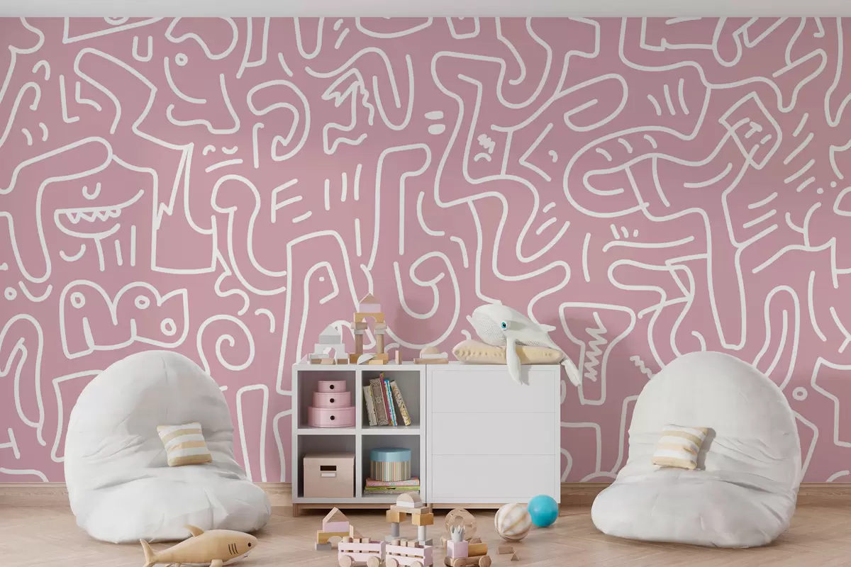 murales de pared Grafitis con estilo para niños w08300v3